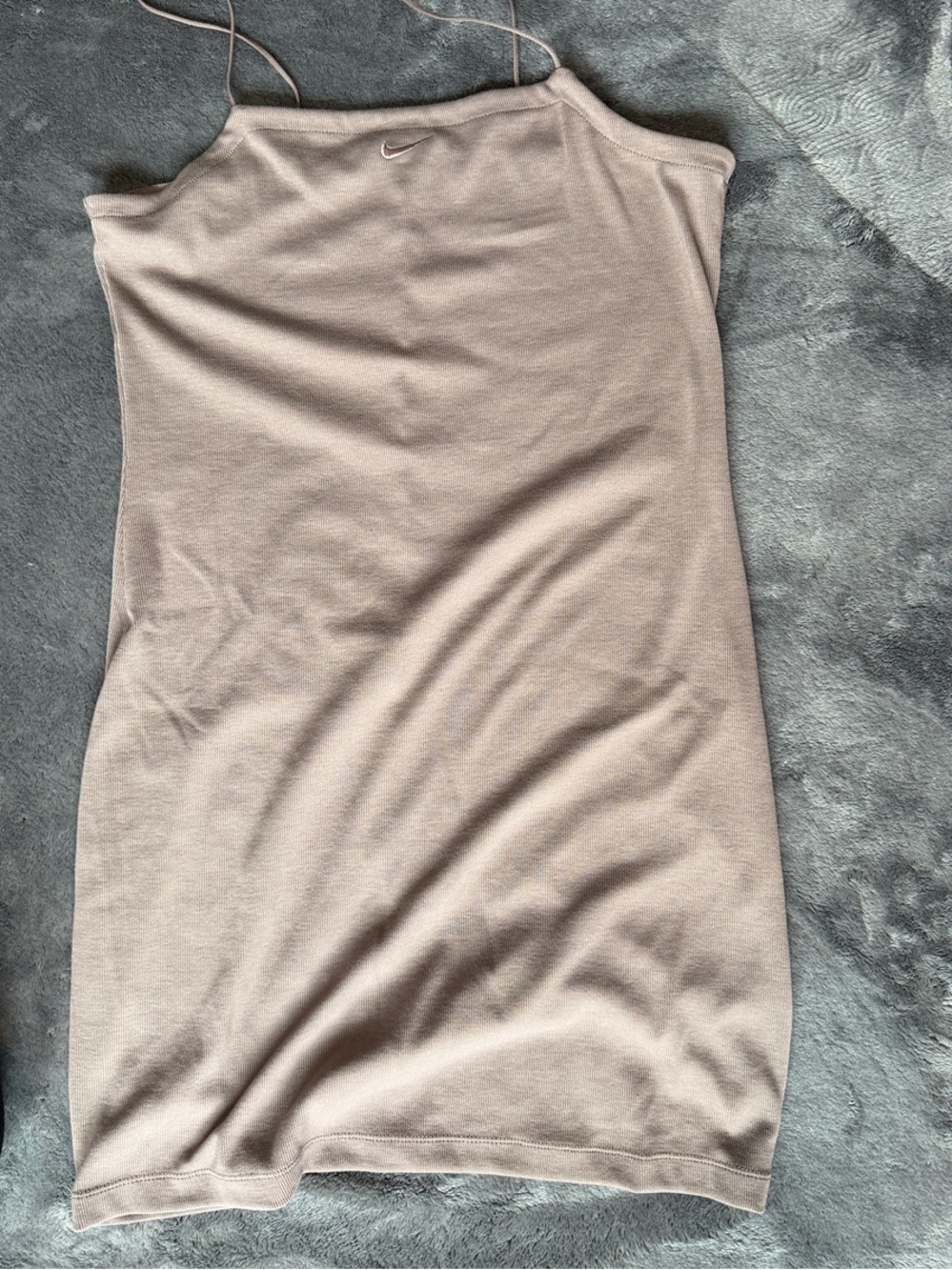 Nike Taupe Spaghetti-Strap Slip Dress